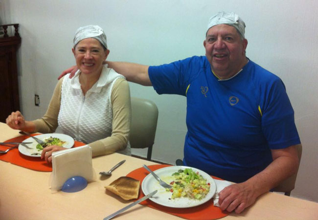 Couple at the dinning room